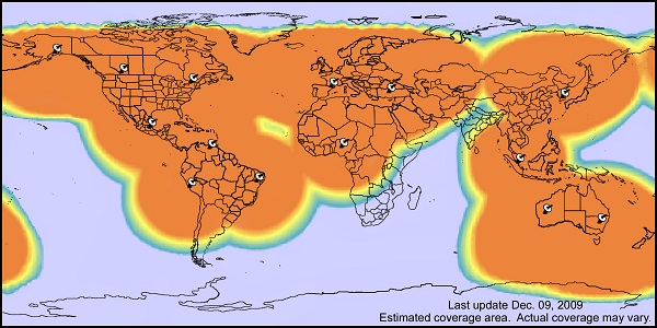 World Wide Coverage Map